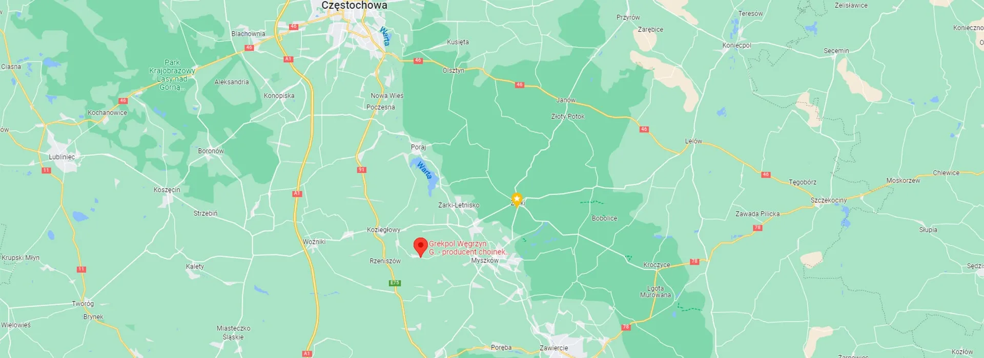 GREKPOL na mapie - Mysłów, ul. Myszkowska 18